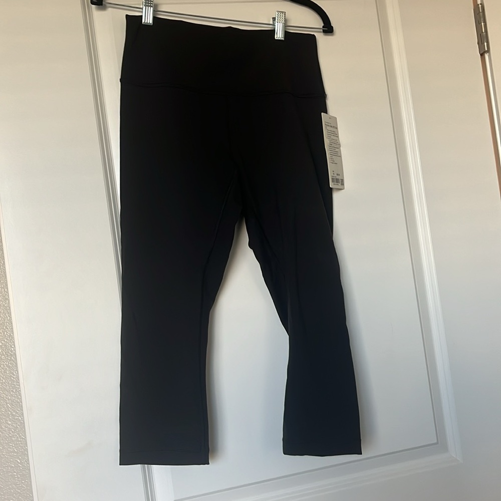 New Lululemon Wunder Under HR Crop 21" Black Leggings with tags